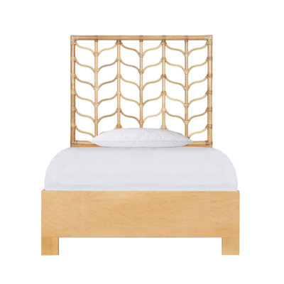 Ivy Twin Platform Bed, Citrus Orange