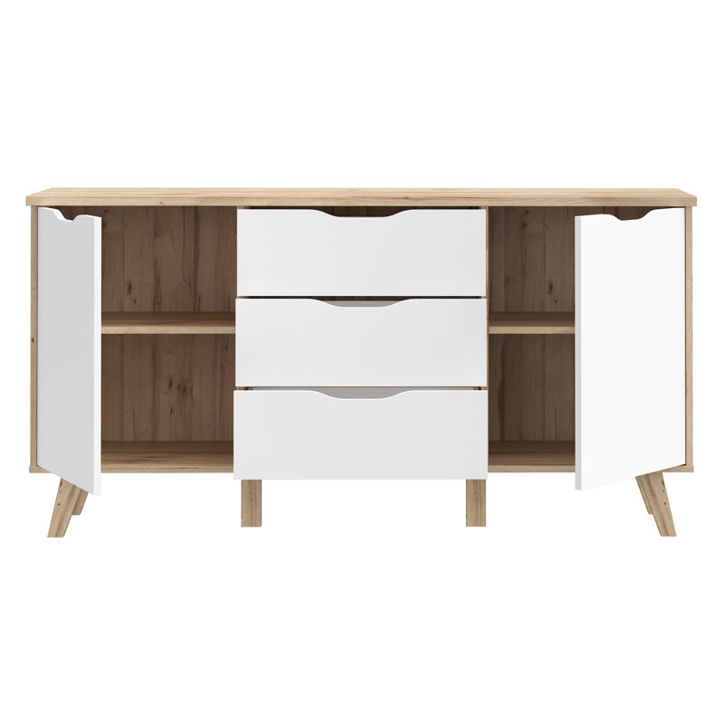 Vankka 149.4 cm W Chest of 3 Drawers