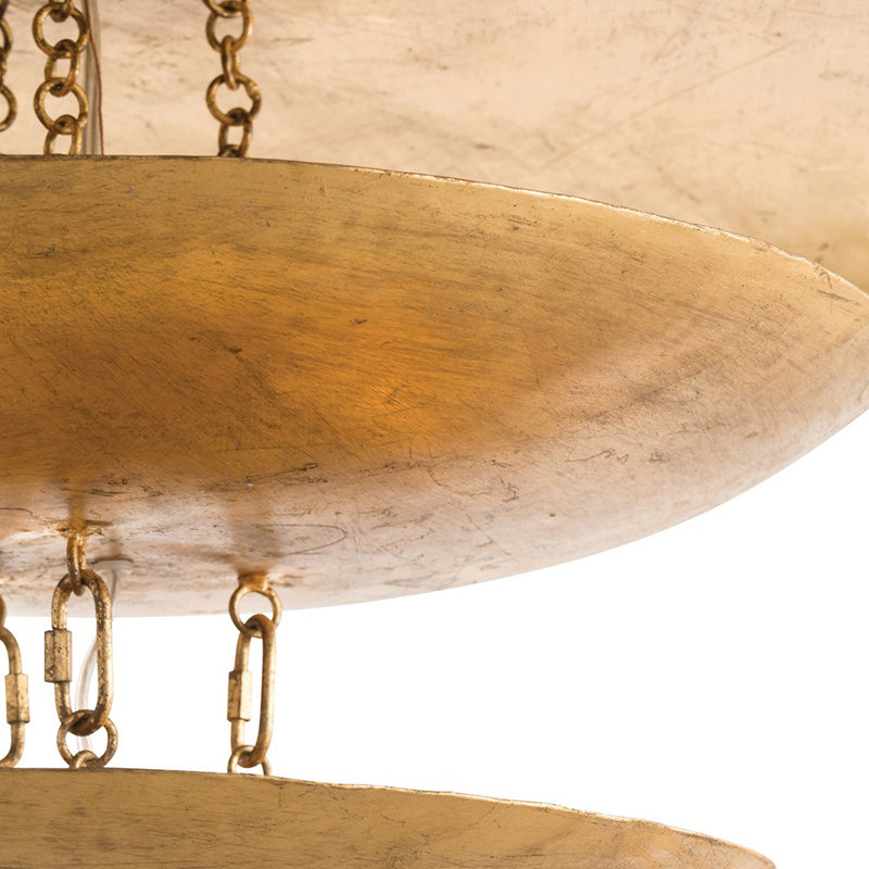 Florko 8 - Light Chandelier, Gold Leaf 