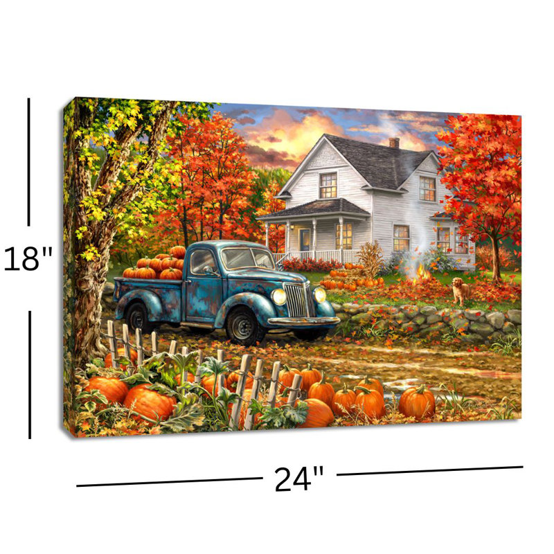 Farmhouse Memories 18 x 24 entièrement illuminé avec impression à DEL ColorChange