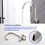 Robinet de baignoire autoportant à fixation au sol avec douche à main-128509629
