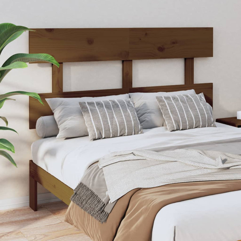 Diomede Solid Wood Headboard, Small Double (4'), Brown