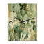 Horloge murale abstraite en métal vert-111741258