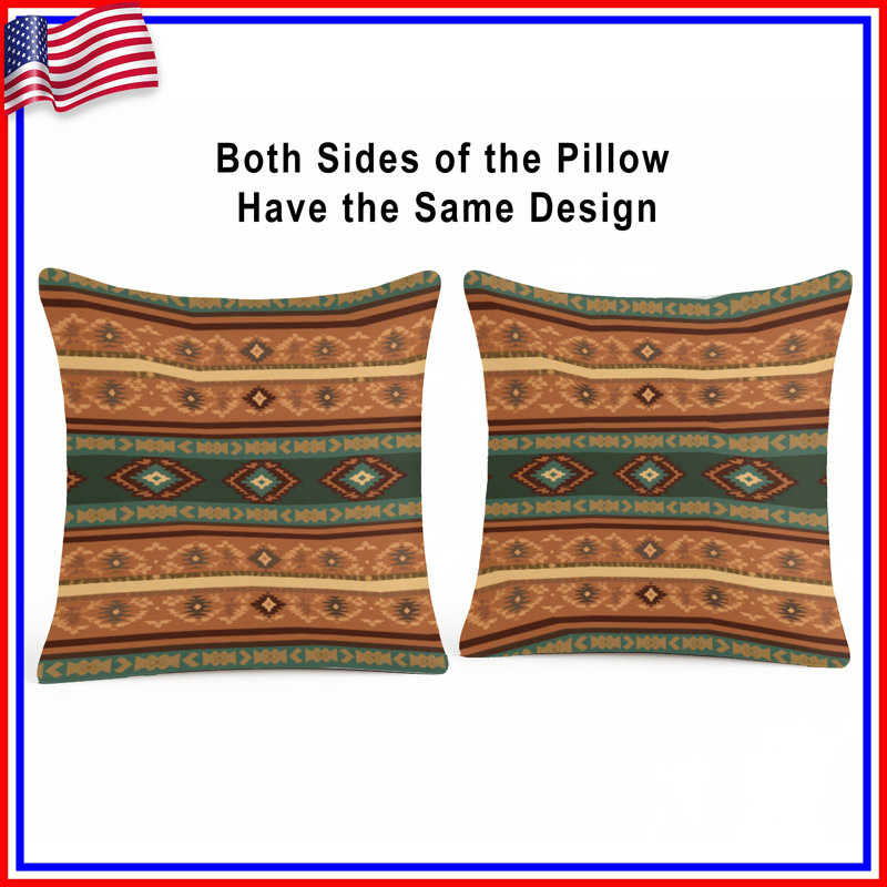 Coussins décoratifs Southwestern, 20 po x 20 po