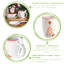 Nicola Spring - Patchwork Christmas Mug & Spoon Set - 9cm - White-105340414