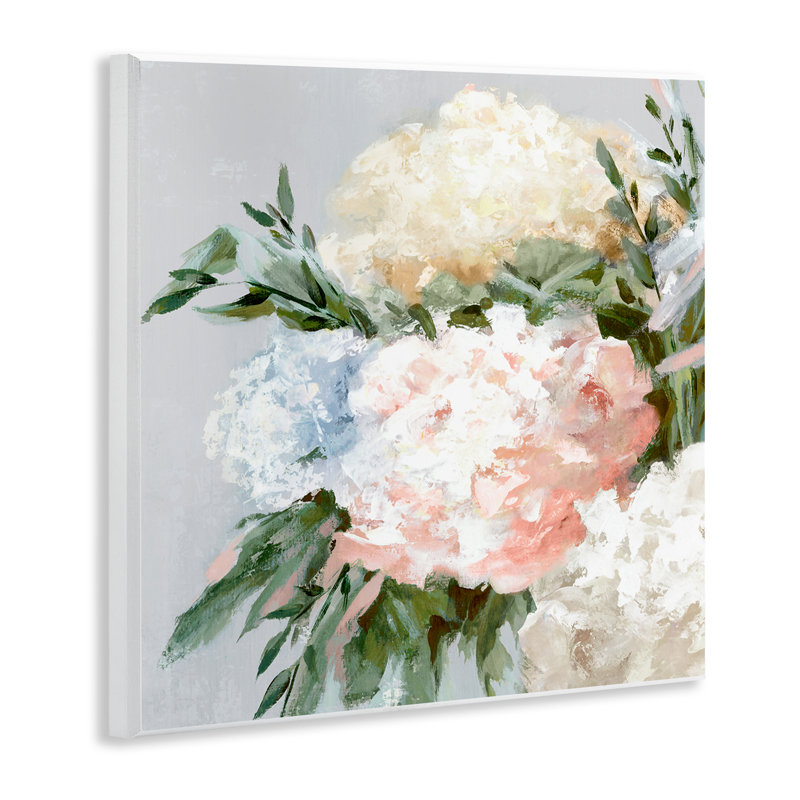  "Pastel Hydrangea Blossoms", art mural sur bois par Alex Black