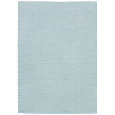 Arneshia Machine Made Power Loom Polypropylene Indoor / Outdoor Area Indoor/Outdoor Area Rug in Aqua Cream