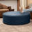 Latitude Run® Candler Round Couch Ottoman – Oversized Giant Coffee Table & Foot Rest, 44”-2129870364