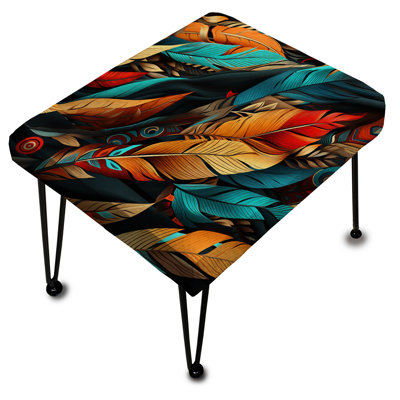 Tribal Tapestry Boho Pattern - Boho Rectangle Ottoman