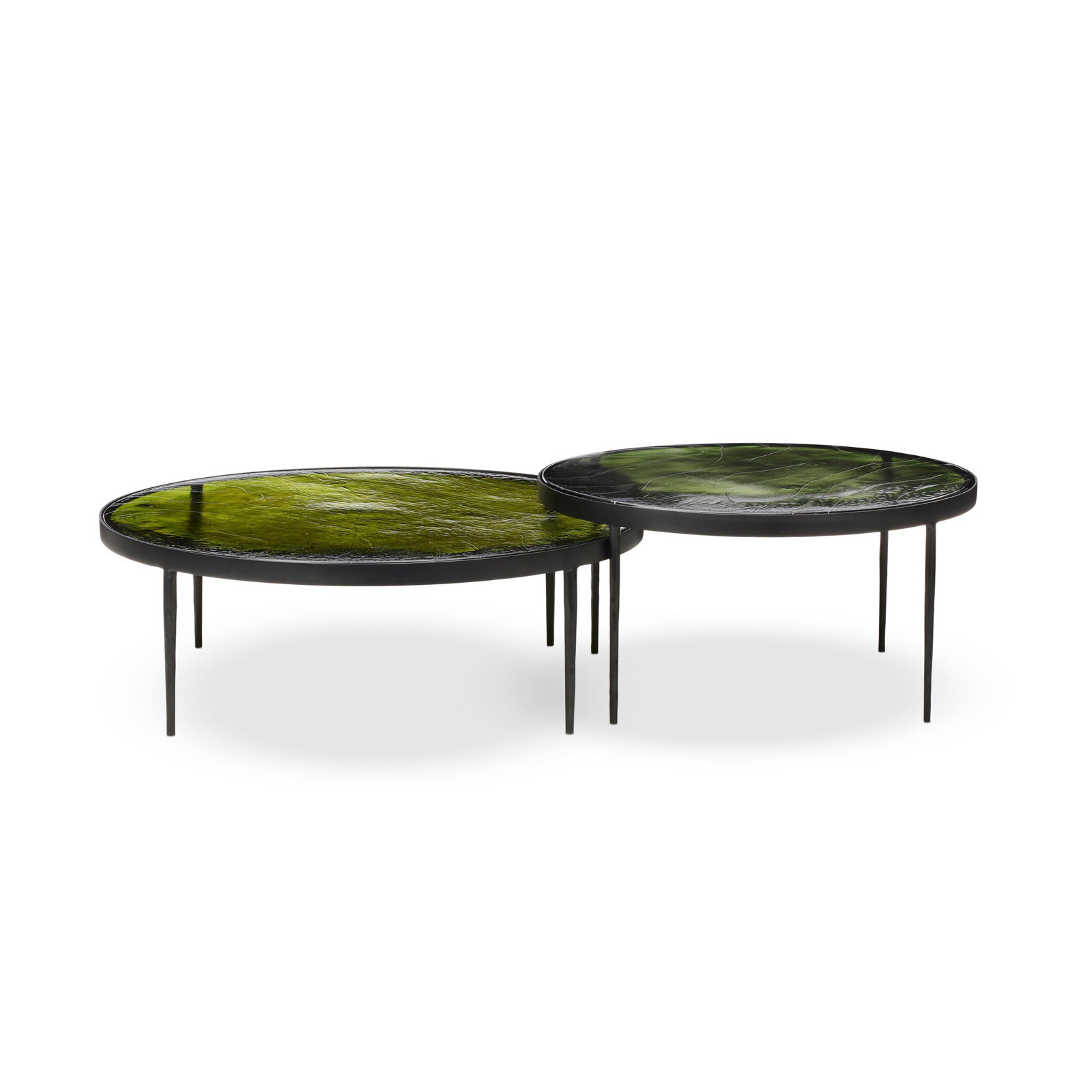 Jazelle 58" Glass Nesting Coffee Table