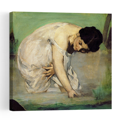 Dejeuner Sur L'Herbe, 1863 Impressionist Abstract Contemporary Wall Art Print by Edouard Manet - 1 Piece Wrapped Canvas Wall Art