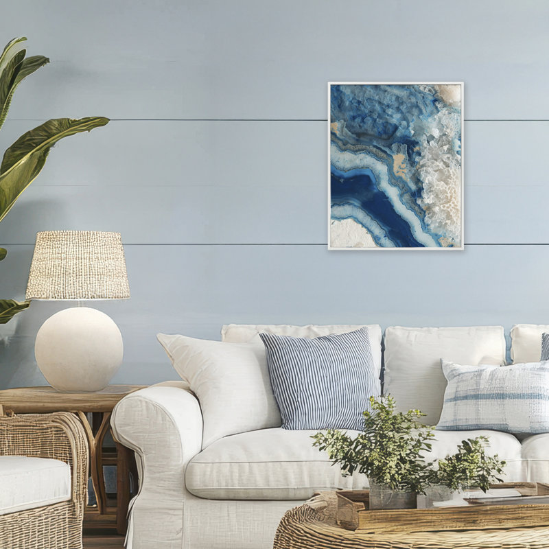 Giclée encadrée par Ocean's Minerals Flow, conception de Svetlana Aleynikova, H 20 po x l 16 po