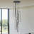 Savea 9 - Light Unique Chandelier Large Long Cluster Pendant for Stairs Hallway with Remote Control