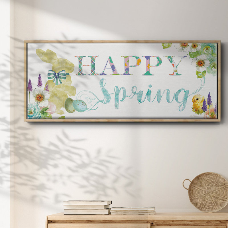 Joyeux printemps, toile encadrée