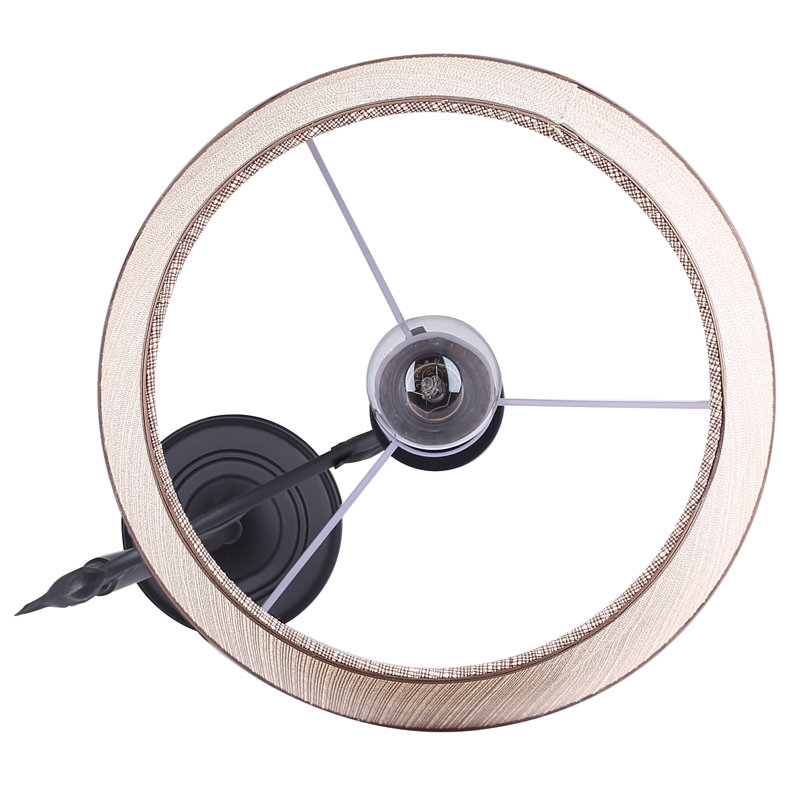 Tiniya 1 Light Floor Lamp With Oil Rubbed Bronze Finish And Cream Shade