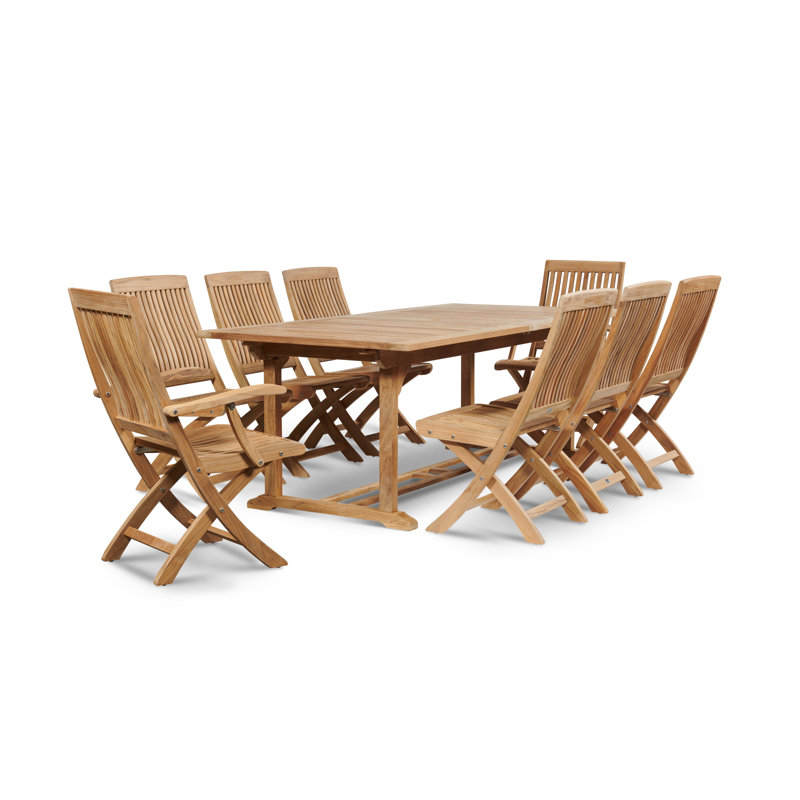 Folding Teak Patio Dining Chair