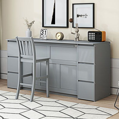 Armoire lit escamotable avec chaise, bureau et tiroirs Murphy