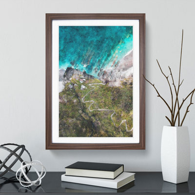 High Above Asturias in Spain - Framed Print