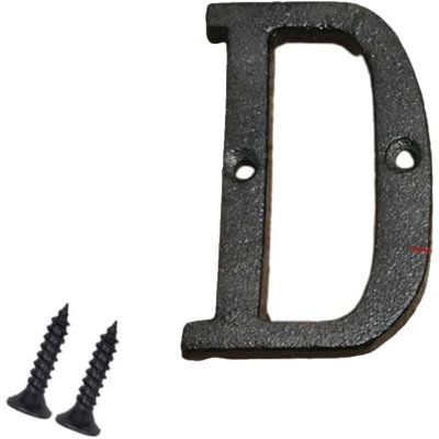 Antique Black Door Number 3inch 7.5 cm cm. H House Letters and Numbers