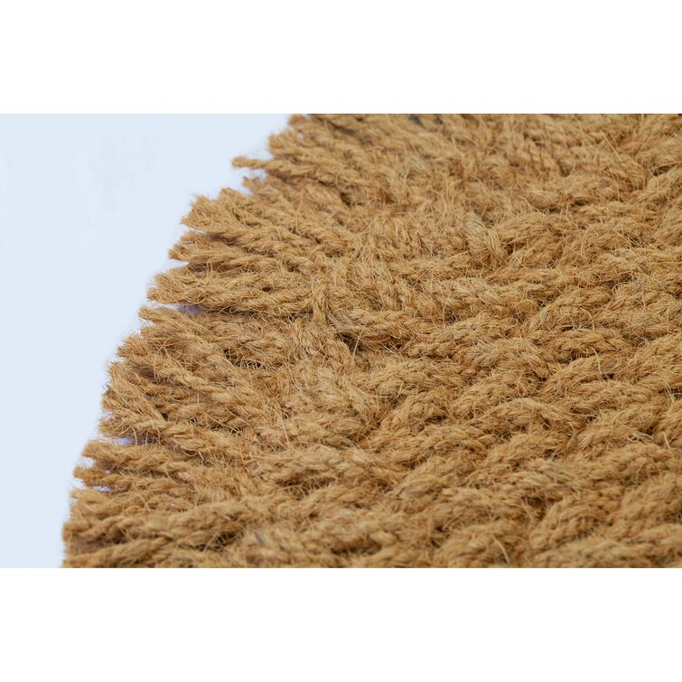 Cosmic Coco Coir 18 in. x 30 in. Non-Slip Indoor Outdoor Door Mat Latitude Run