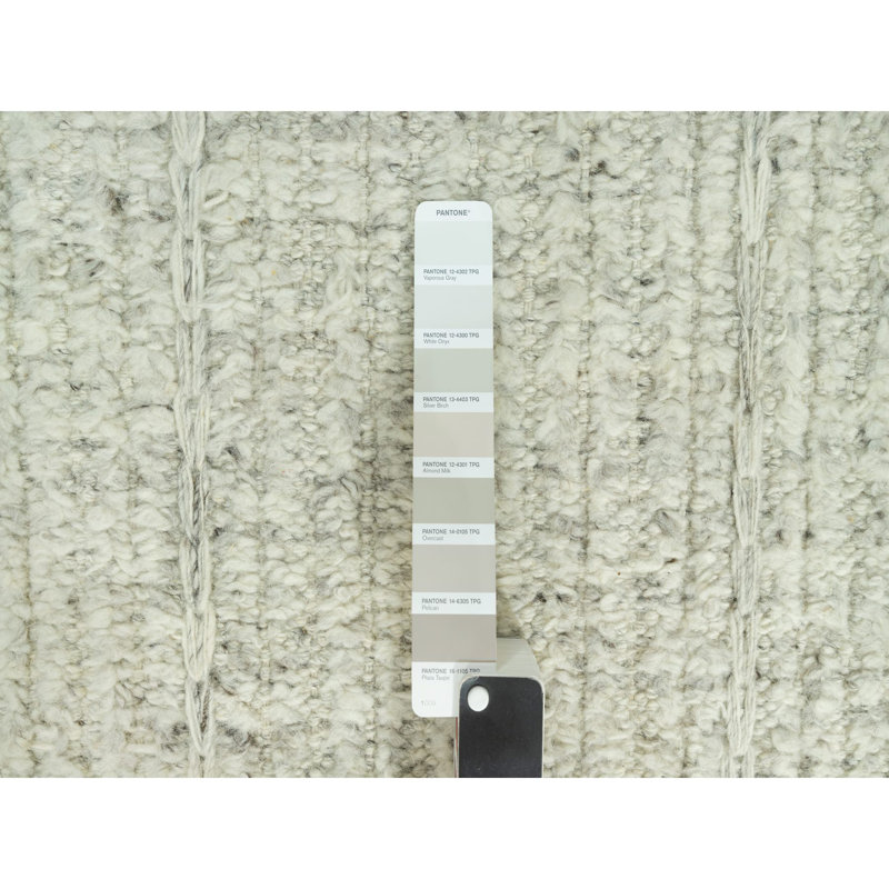 Tapis carré tissé à la main à cordon plat en laine 10 pi 3 po x 10 pi 3 po Edgecomb gris F4C75DB8FCAA4AFC8E888AD34607194B