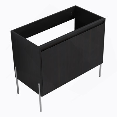 36" Freestanding Bathroom Vanity, Storage Cabinet With Soft Closed Doors (KD-Package)-Excluding Sink