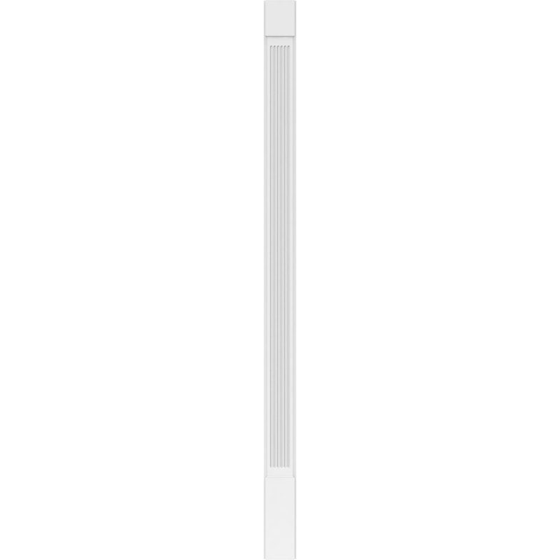 Pilastre cannelé en PVC (la paire), 7 po, Base et chapiteau standards
