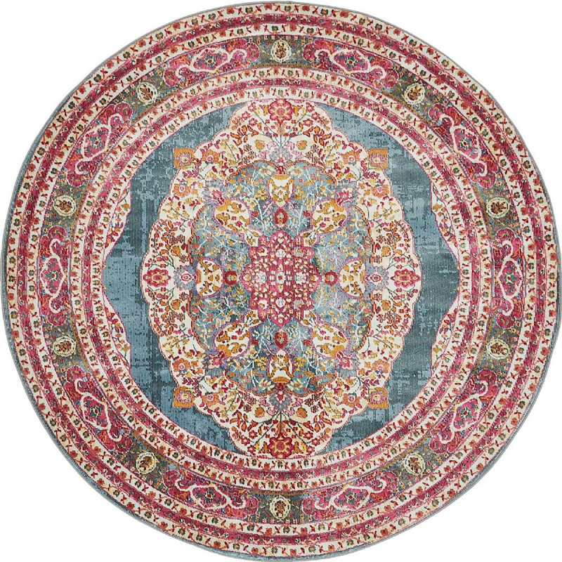 Paren Oriental Indoor Rug, Round 5'5"