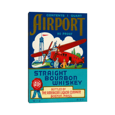 «Air Bourbon Whiskey», impression sur toile tendue