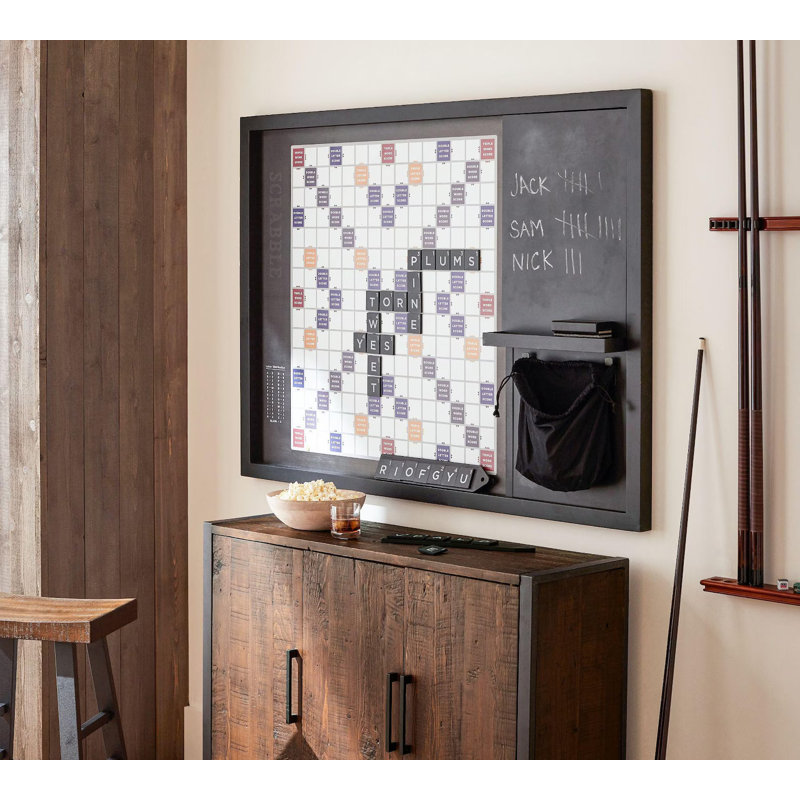 Wooden Scrabble Wall Game (32”x24”) | Magnetic Wall Word Game