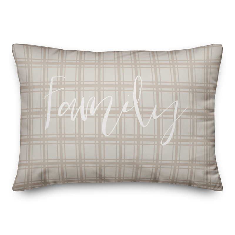 Family Rectangular Pillow Cover and Insert