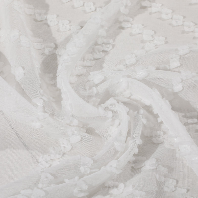 Quinlen Sheer Curtain Pair, White