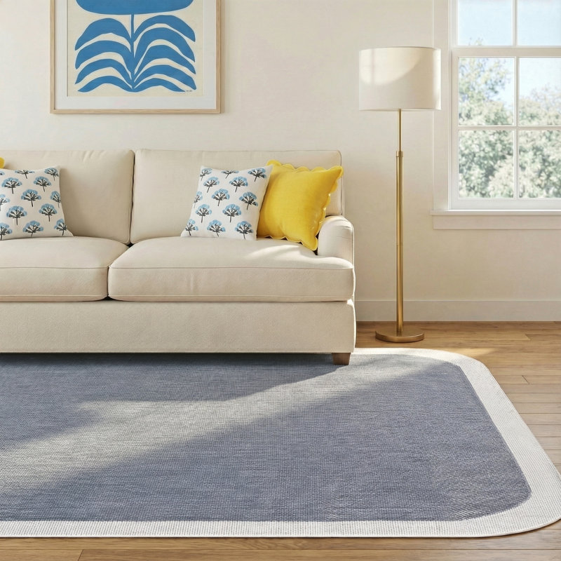 Skiles Machine Woven Rug, Rectangle 6'6.7" x 9'0.3"