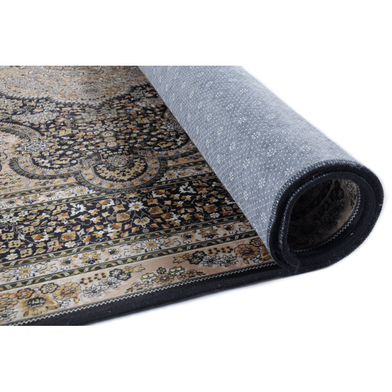 Coldiron Damask Hand Woven Area Rug, Rectangle 190 x 290cm