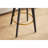 Counter Height Bar Stools Set Of 2, 360° Swivel Upholstered Barstools With Backs And Metal Legs, 26" H Seat Height, Velvet Fabric,Goldy Footrest  (BROWN)