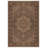 Nouvelle Collection Digital Print Cotton-Polyester Brown Oriental Rug-1684445953