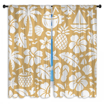 Rideaux obscurcissant et obscurcissant Tropical Beach