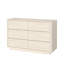 Commode 6 tiroirs l 47,2 po