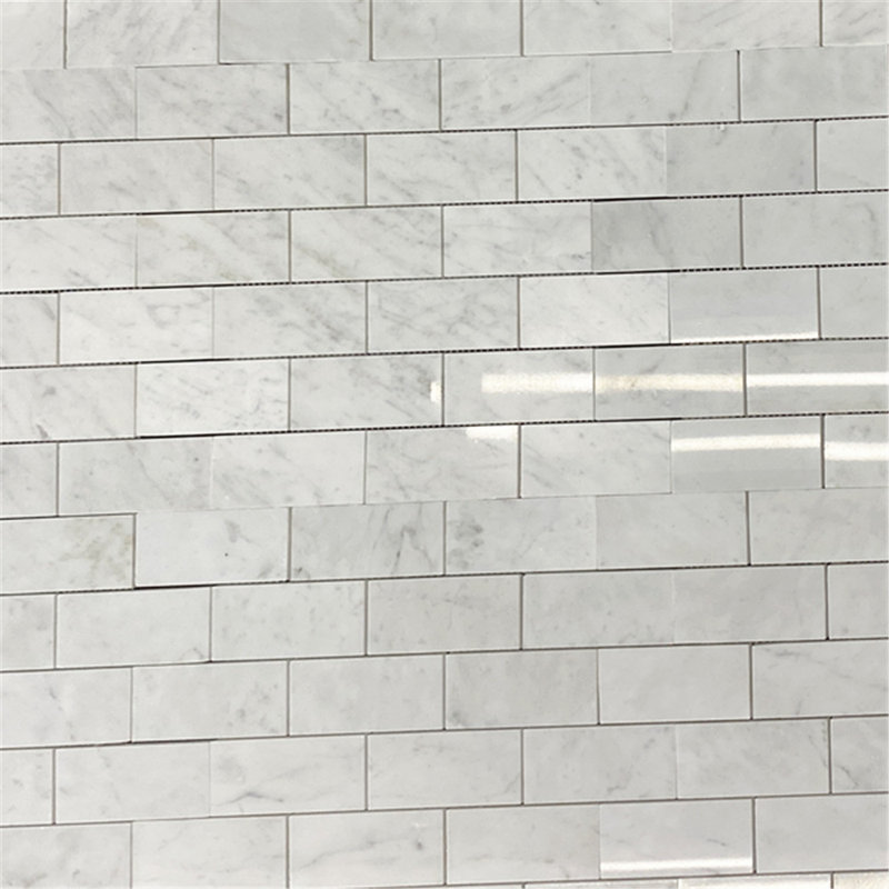 Carreau de mosaïque en marbre 12 po x 12 po