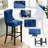 Vintage Velvet Bar Stools Set of 2-44091198-45298323