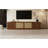 TV Stand For Tvs Up To 85", Media Console With Rattan Doors, Adjustable Shelf For Living Room