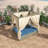  Adjustable Outdoor Sun Lounger With Canopy, Multi-Position Reclining Chaise Lounge With Removable Cushion For Patio, Garden & Poolside-58838275