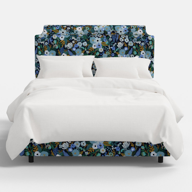 Hampton Bed In Garden Party Blue, King, Garden Party Blue