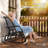  Bench, Patio Double Loveseat w/Powder Coated Steel Frame for Backyard Garden Porch Veronica-2121839654