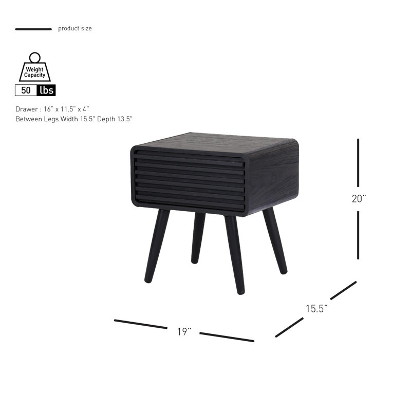 Bria Living Room Table Set, Black