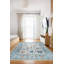8x10 Ivory Hand-Knotted Wool Sky Blue Border Classic Traditional Modern Contemporary Carpet Rug