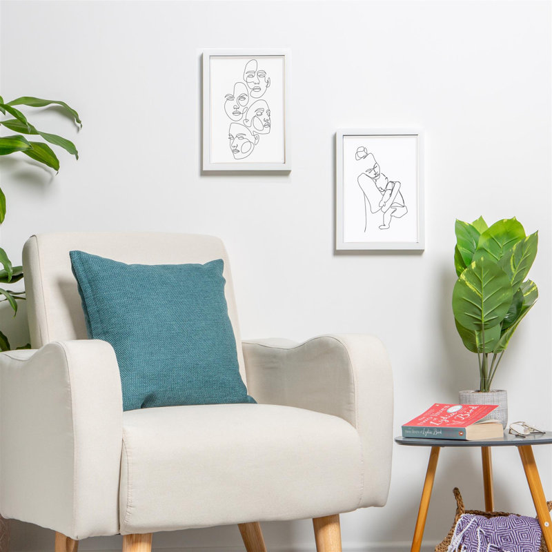 Photo Frames with A5 Mount - A4 (8" x 12") - Black/White