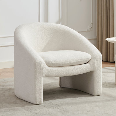 Chaise rembourrée moderne avec accoudoirs rembourrés modernes pour le salon et la chambre d'amis