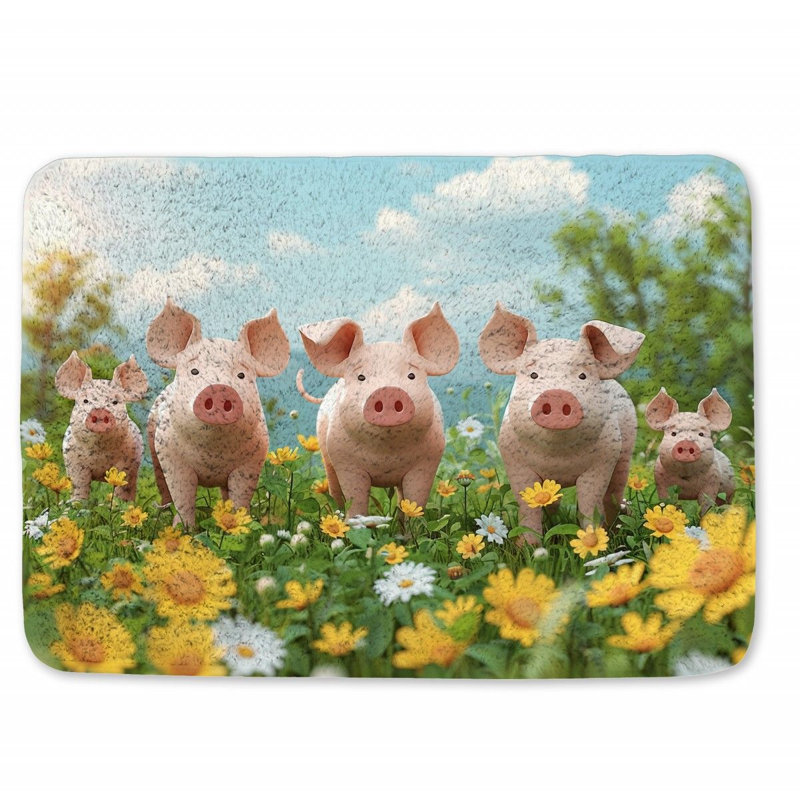 Chunni Microfiber / Microsuede Non-Slip Bath Mat, 17" W x 24" L