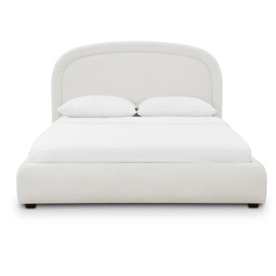 Chenille Upholstered Bed